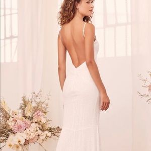 Lulus Forever Radiant Sequin Backless Mermaid Dress